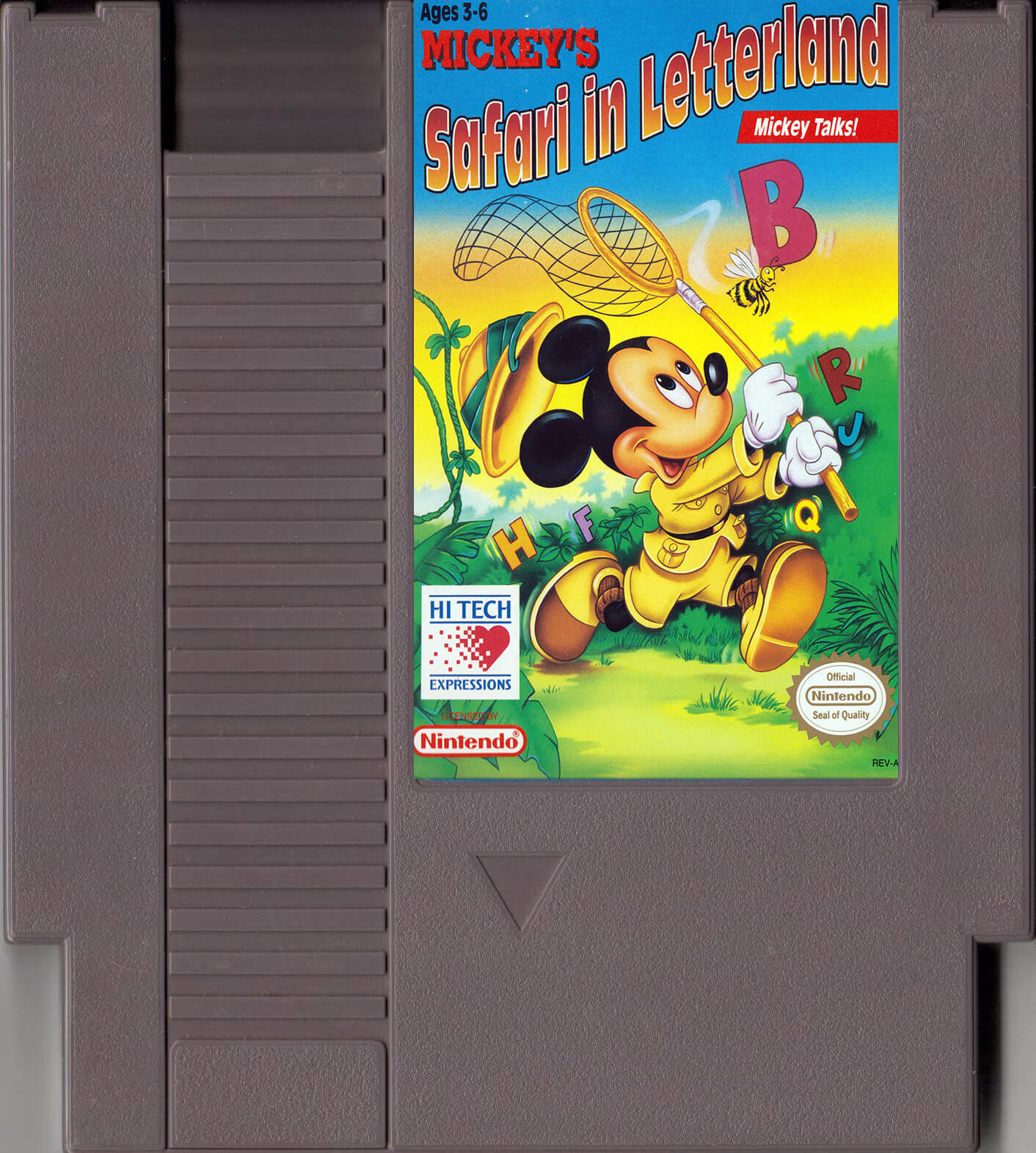 Лицензионный картридж Mickey's Safari in Letterland для NES\Famicom